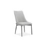 GRADE A1 - Set of 2 Light Grey Fabric Dining Chairs - Modern - Camilla