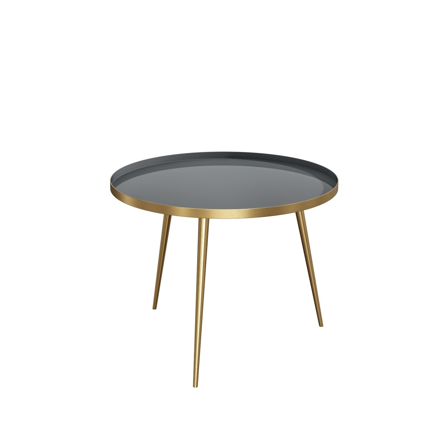 Kaisa Coffee Table in Gold & Grey Round 