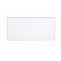 One Call Furniture Kiddi Blue Headboard White Melamine and Blue Edging