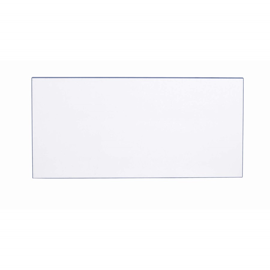 One Call Furniture Kiddi Blue Headboard White Melamine and Blue Edging
