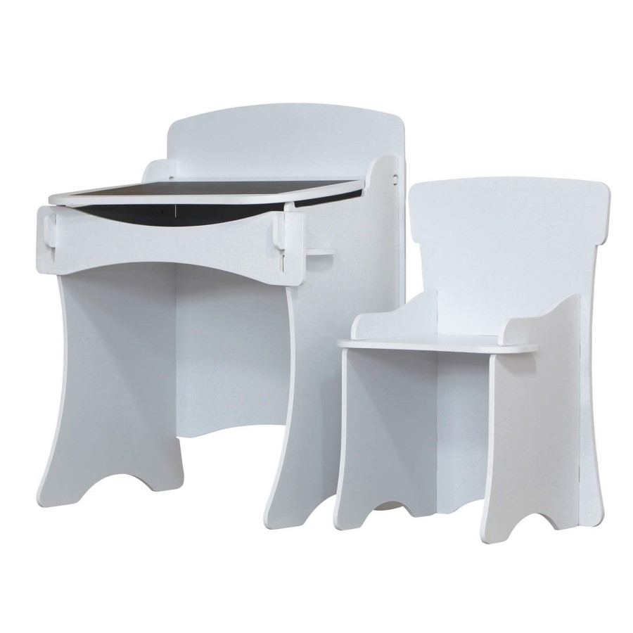 Kidsaw Kidsaw Kinder Desk & Chair In White