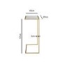 Mirrored Side Table with Gold Legs - Kendra