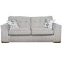 Kennedy 3 Seater Sofa in Pale Grey Fabric