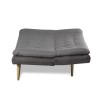 Kelly Sofa Bed Upholstered in Light Grey with Dark Grey Contrast
