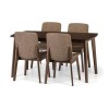 Julian Bowen Wooden Extendable Dining Set with 4 Chairs