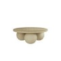 Stone Round Coffee Table with Ball Feet - Kenji