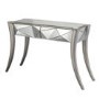 Venice Geometric 2 Drawer Mirrored Console Table