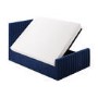 ONLY OPENED - Khloe Double Side Ottoman Bed in Navy Blue Velvet