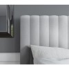 GRADE A1 - Khloe King Size Side Ottoman Bed in Silver Grey Velvet