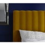 GRADE A1 - Khloe Velvet Double Ottoman Bed in Mustard Yellow