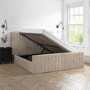 GRADE A1 - Beige Super King Size Ottoman Bed - Khloe