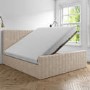 GRADE A1 - Beige Super King Size Ottoman Bed - Khloe