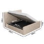 GRADE A1 - Beige Super King Size Ottoman Bed - Khloe