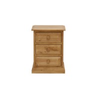 Wilkinson Furniture Kinsale Solid Pine 3 Drawer Bedside Table
