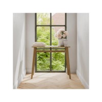 Small Light Oak Console Table - Kitt