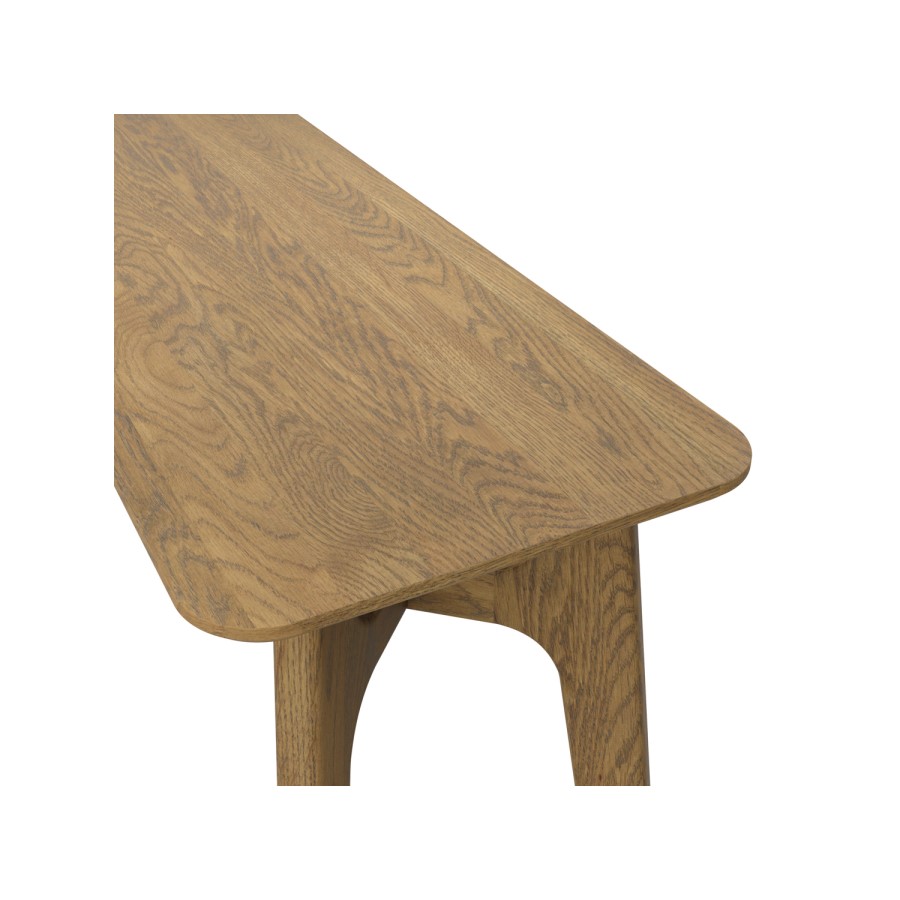 Small Light Oak Console Table - Kitt
