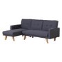 GRADE A1 - Kitson Grey Corner Sleeper Sofa Bed in Fabric 