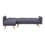 GRADE A1 - Kitson Grey Corner Sleeper Sofa Bed in Fabric 