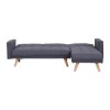 GRADE A2 - Kitson Grey Corner Sleeper Sofa Bed in Fabric
