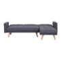 GRADE A1 - Kitson Grey Corner Sleeper Sofa Bed in Fabric 