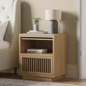 KIY002 Oak Bedside Table with Drawer and Shelf - Kiyomi