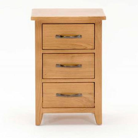 Wilkinson Furniture Klara 3 Drawer Bedside Table in Oak