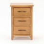 Wilkinson Furniture Klara 3 Drawer Bedside Table in Oak