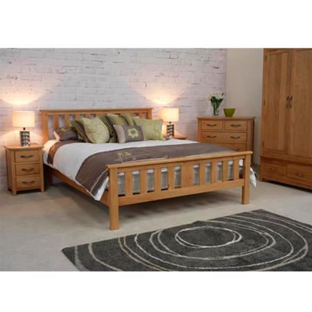 Wilkinson Furniture Klara 3 Drawer Bedside Table in Oak