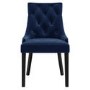 Set of 2 Navy Velvet Dining Chairs - Kaylee