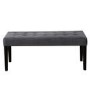 Grey Velvet Dining Bench - Seats 2 - Kaylee