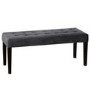 Grey Velvet Dining Bench - Seats 2 - Kaylee