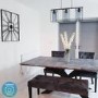 GRADE A2 - Kaylee Grey Velvet Dining Bench with Black Legs