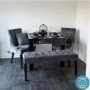 Grey Velvet Dining Bench - Seats 2 - Kaylee