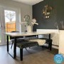 Grey Velvet Dining Bench - Seats 2 - Kaylee