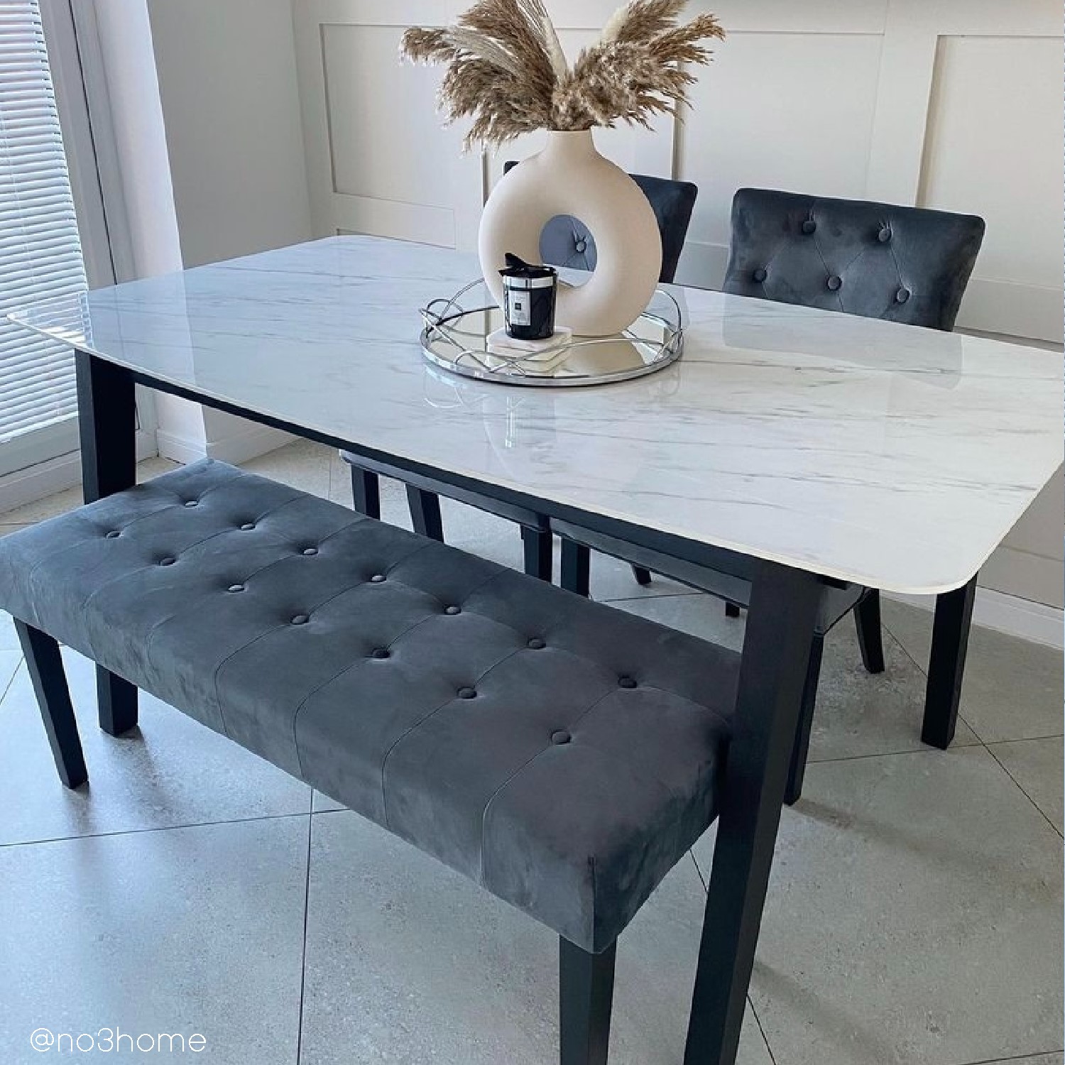 dining room bench grey