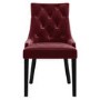 Set of 2 Red Velvet Dining Chairs - Kaylee