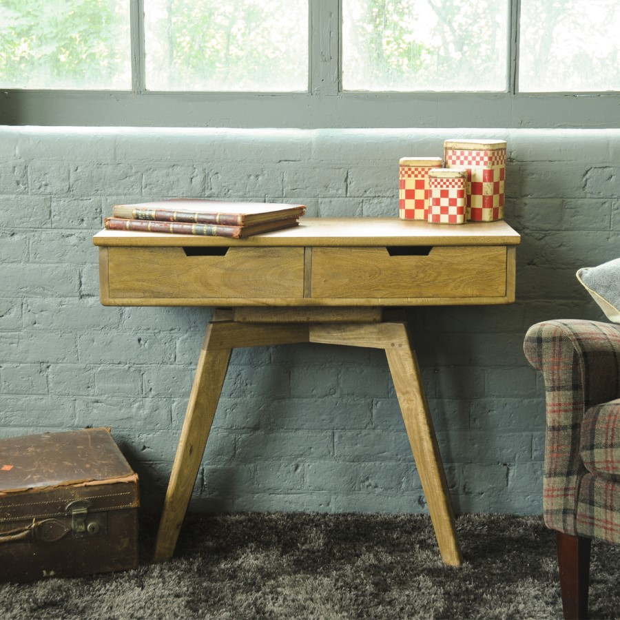 Signature North 2 Draw Mango Wood Console Table