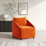 Orange Velvet Armchair - Kenko