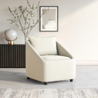Cream Fabric Armchair - Kenko