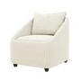 Cream Fabric Armchair - Kenko