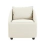 Cream Fabric Armchair - Kenko