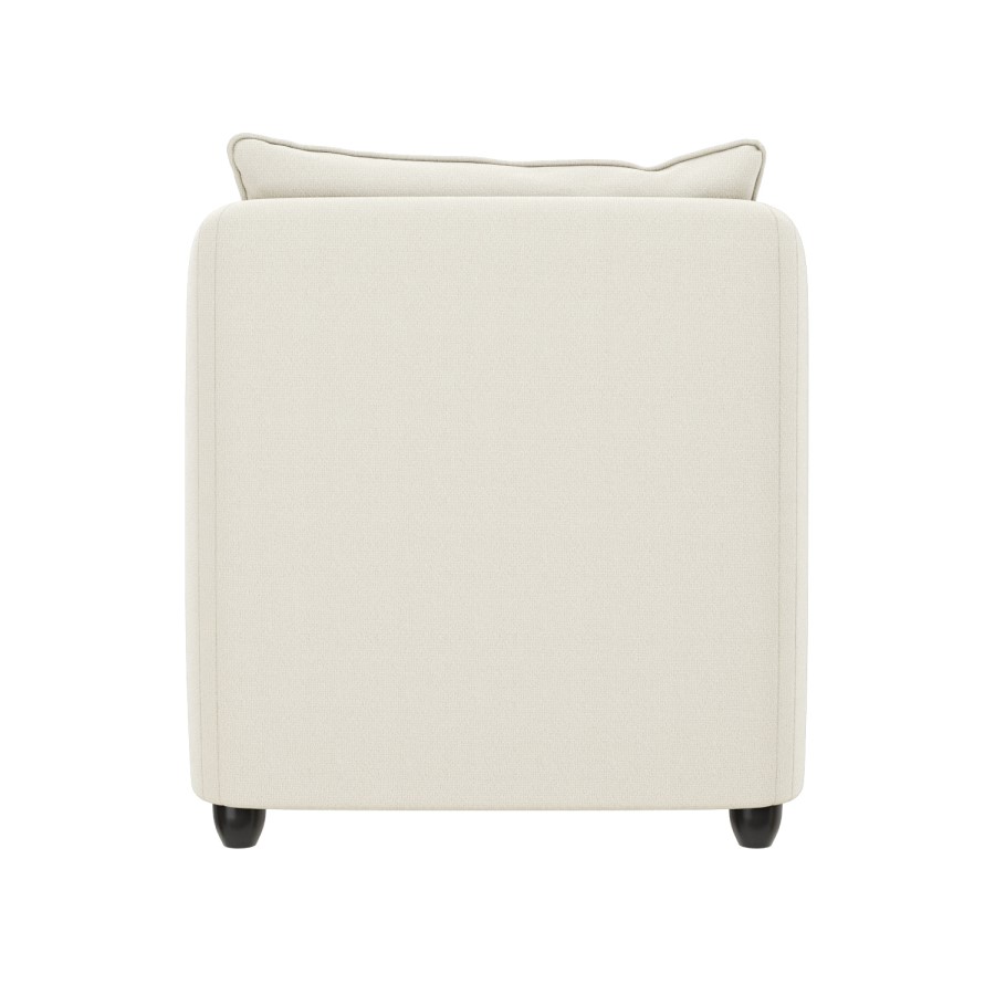 Cream Fabric Armchair - Kenko