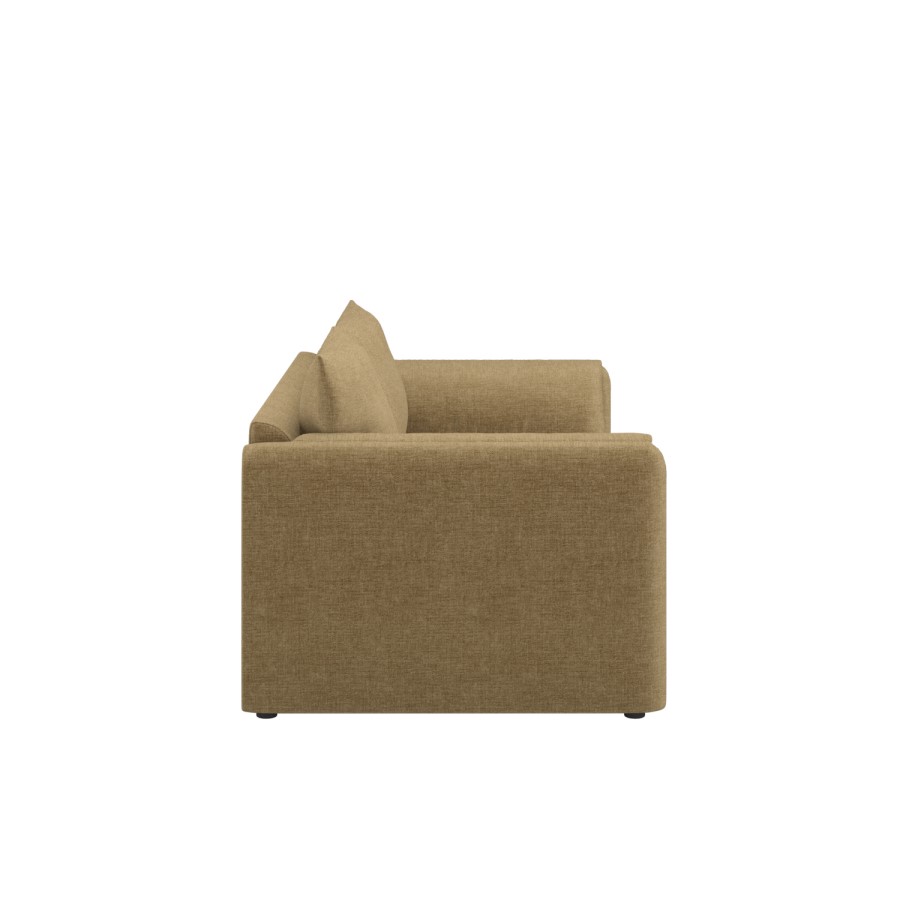 Khaki Brown Chenille 3 Seater Sofa – Kennedy 