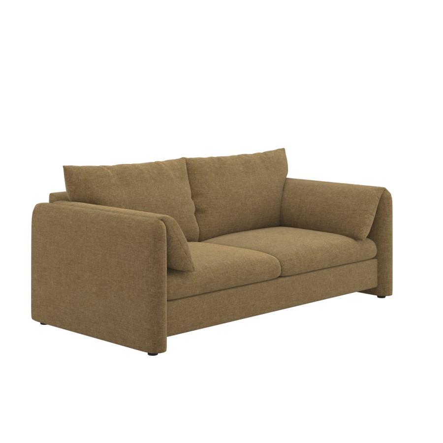 Khaki Brown Chenille 3 Seater Sofa – Kennedy 