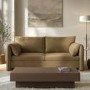 Khaki Brown Chenille 3 Seater Sofa – Kennedy 