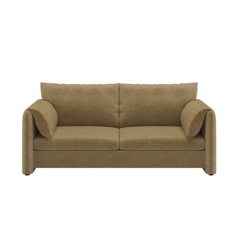 Khaki Brown Chenille 3 Seater Sofa – Kennedy 