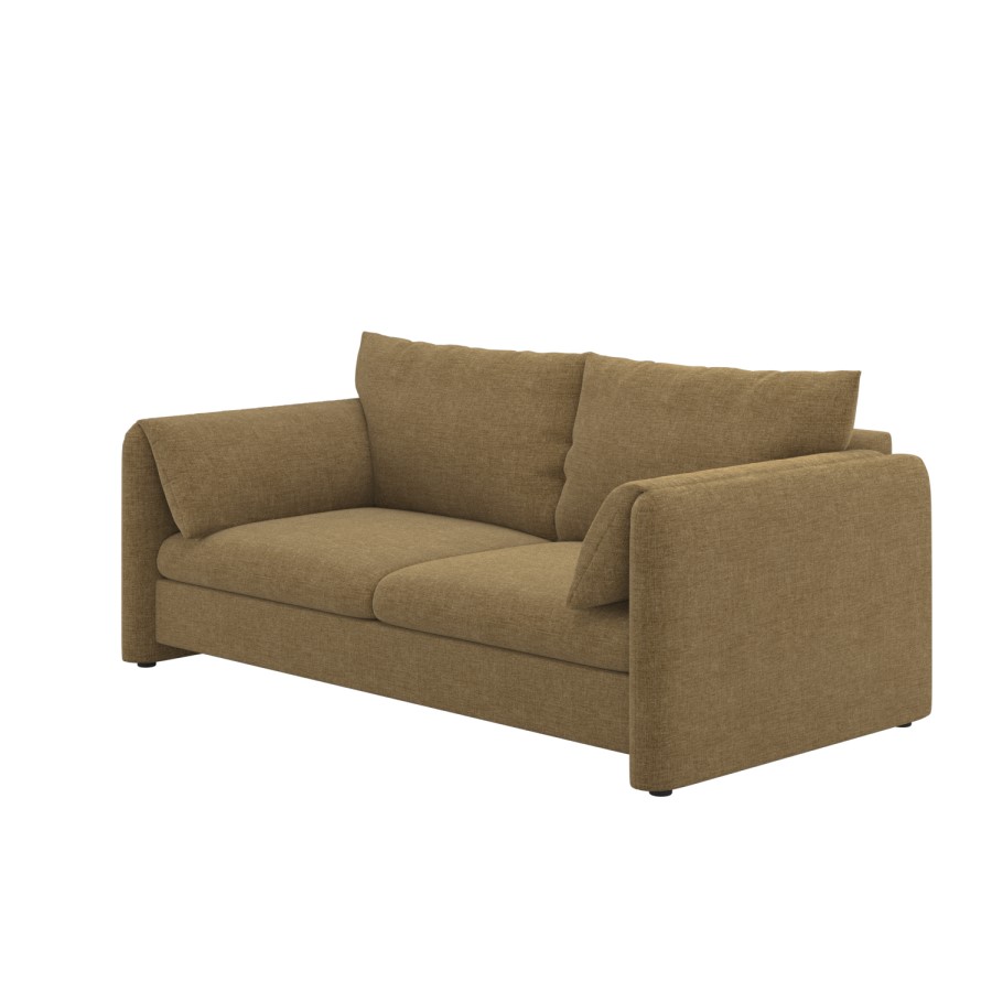 Khaki Brown Chenille 3 Seater Sofa – Kennedy 