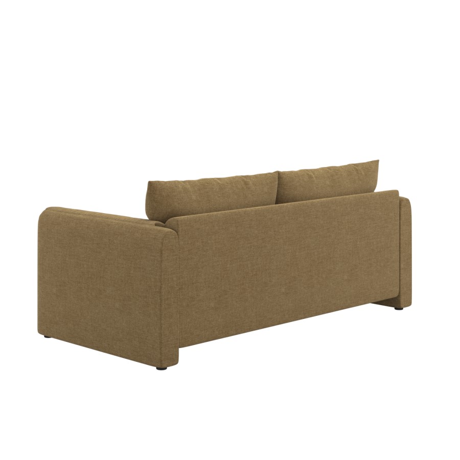 Khaki Brown Chenille 3 Seater Sofa – Kennedy 