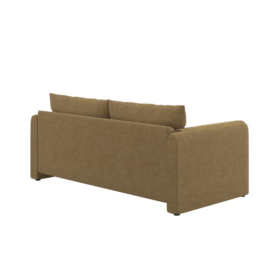 Khaki Brown Chenille 3 Seater Sofa – Kennedy 