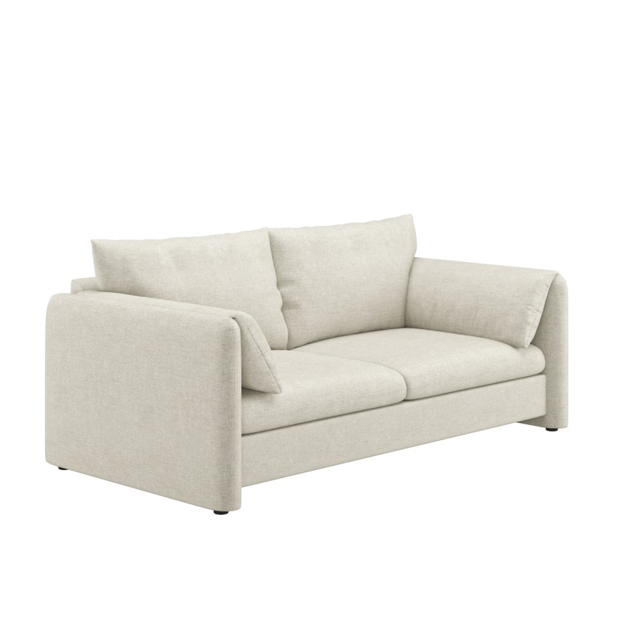 Beige Chenille 3 Seater Sofa – Kennedy